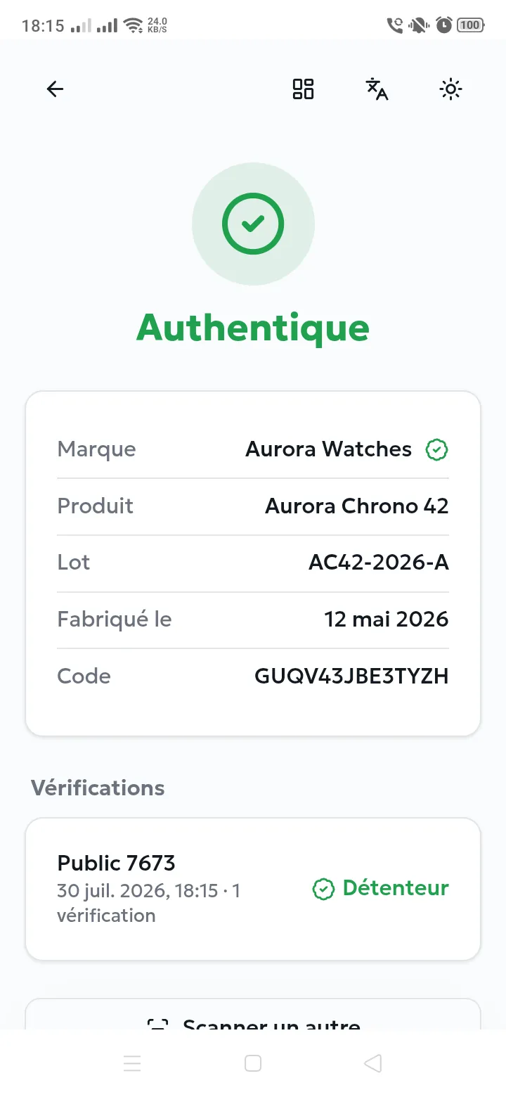 Verdict Authentique