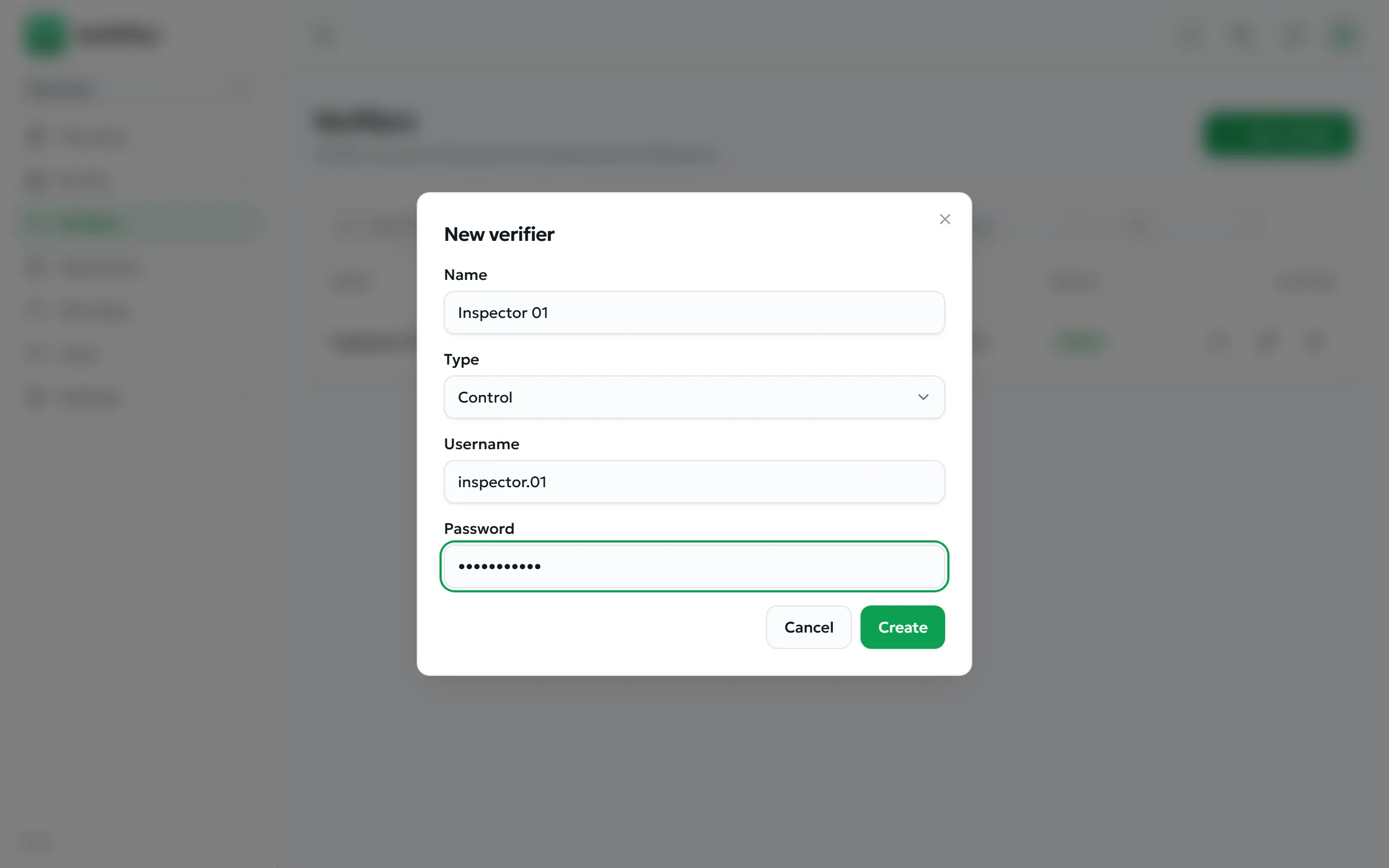 Creating a Control verifier